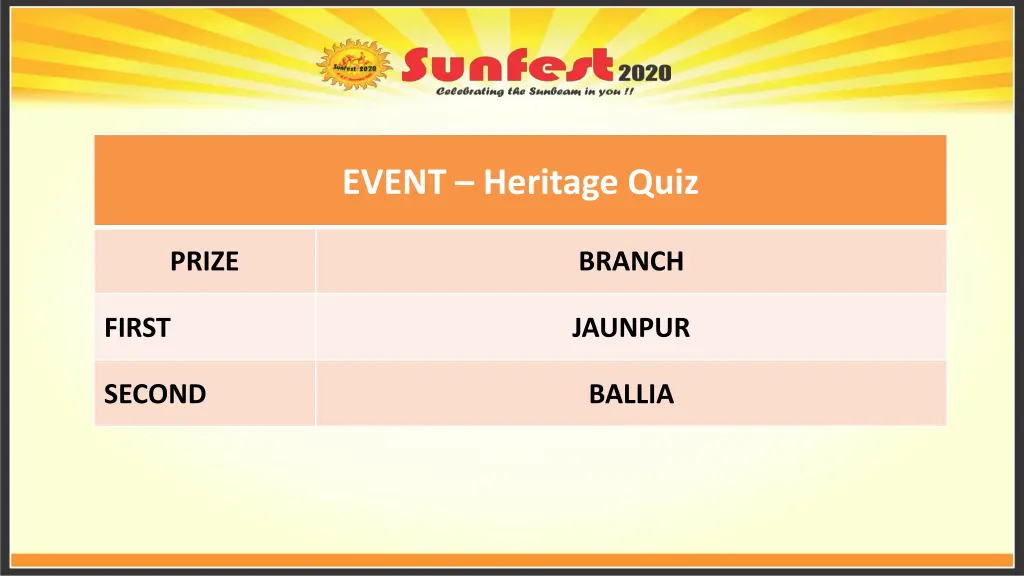 event heritage quiz 1