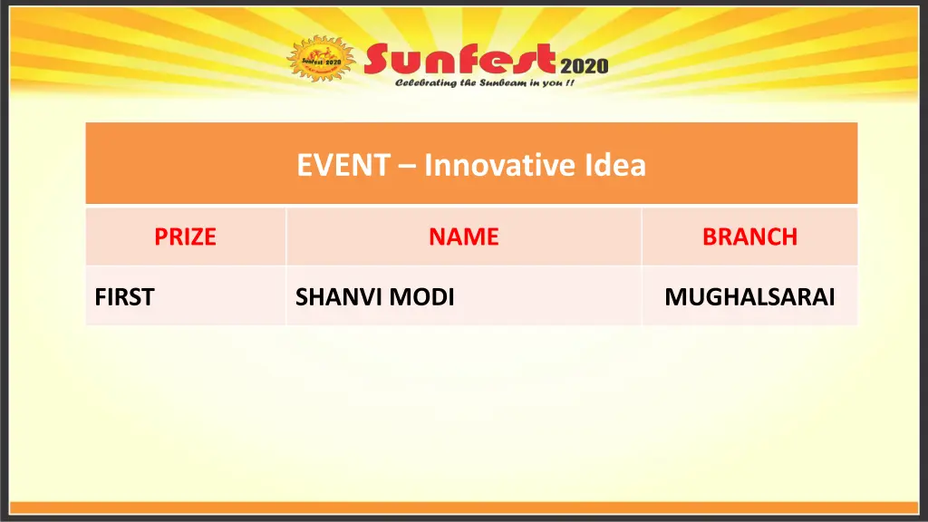 event innovative idea