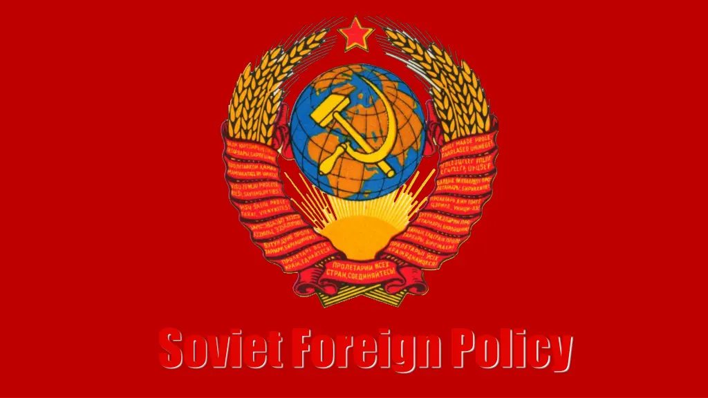 soviet foreign policy