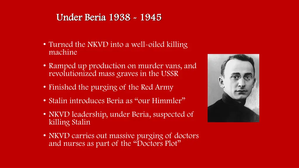 under beria 1938 under beria 1938 1945