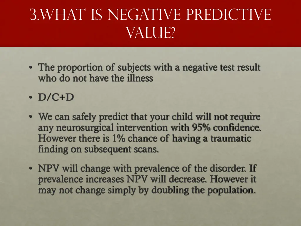 3 what is negative predictive value