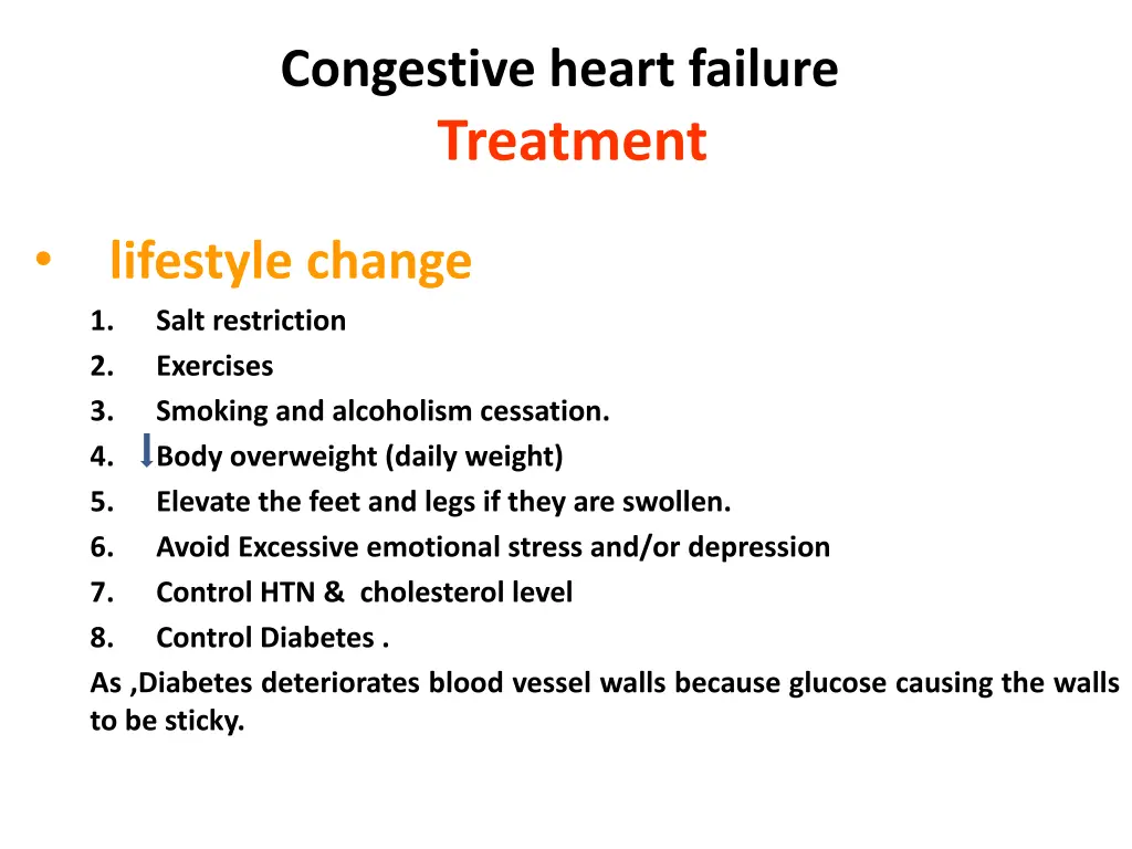 congestive heart failure treatment