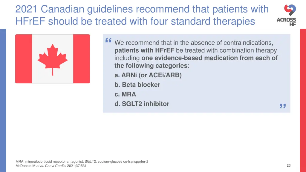 2021 canadian guidelines recommend that patients