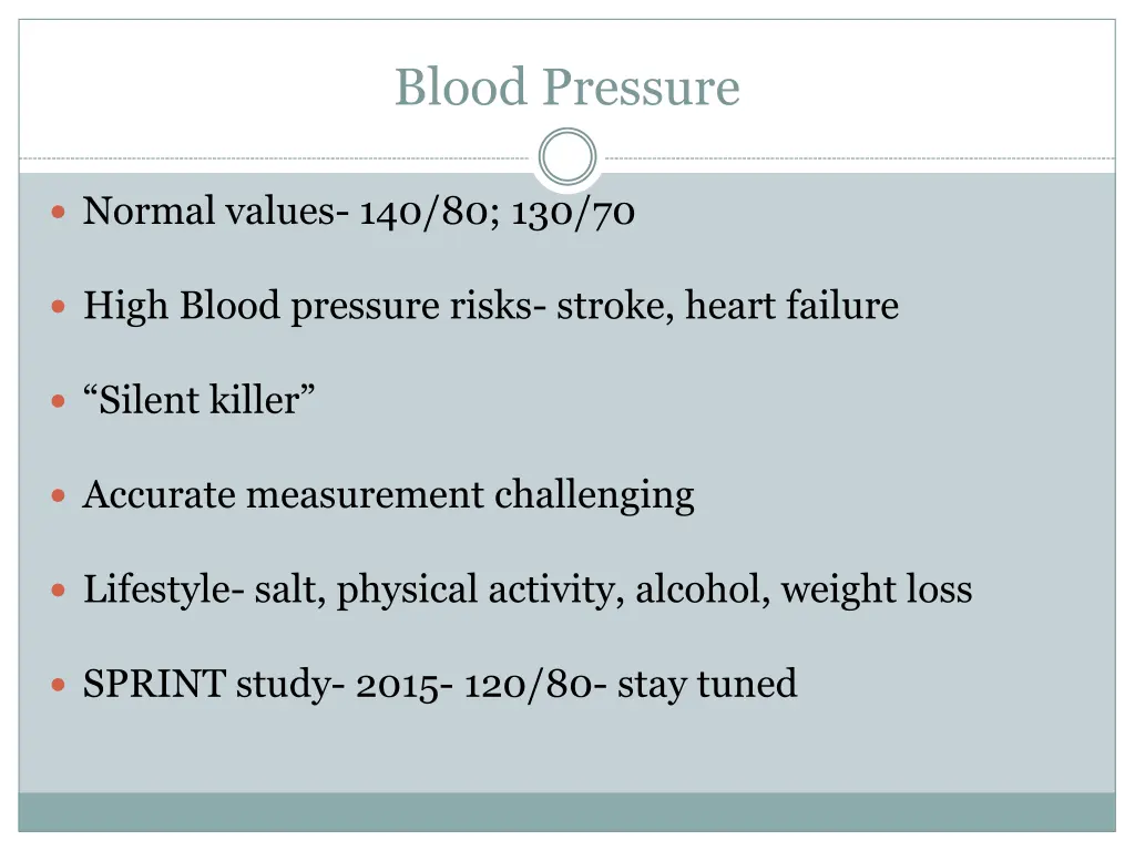 blood pressure