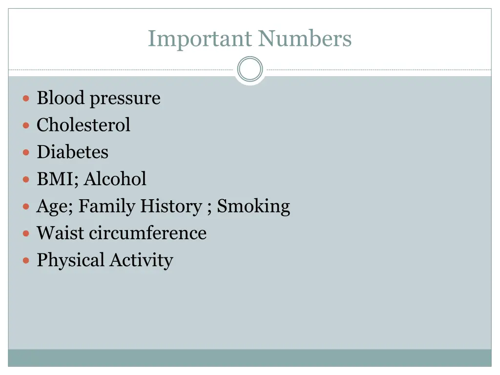 important numbers