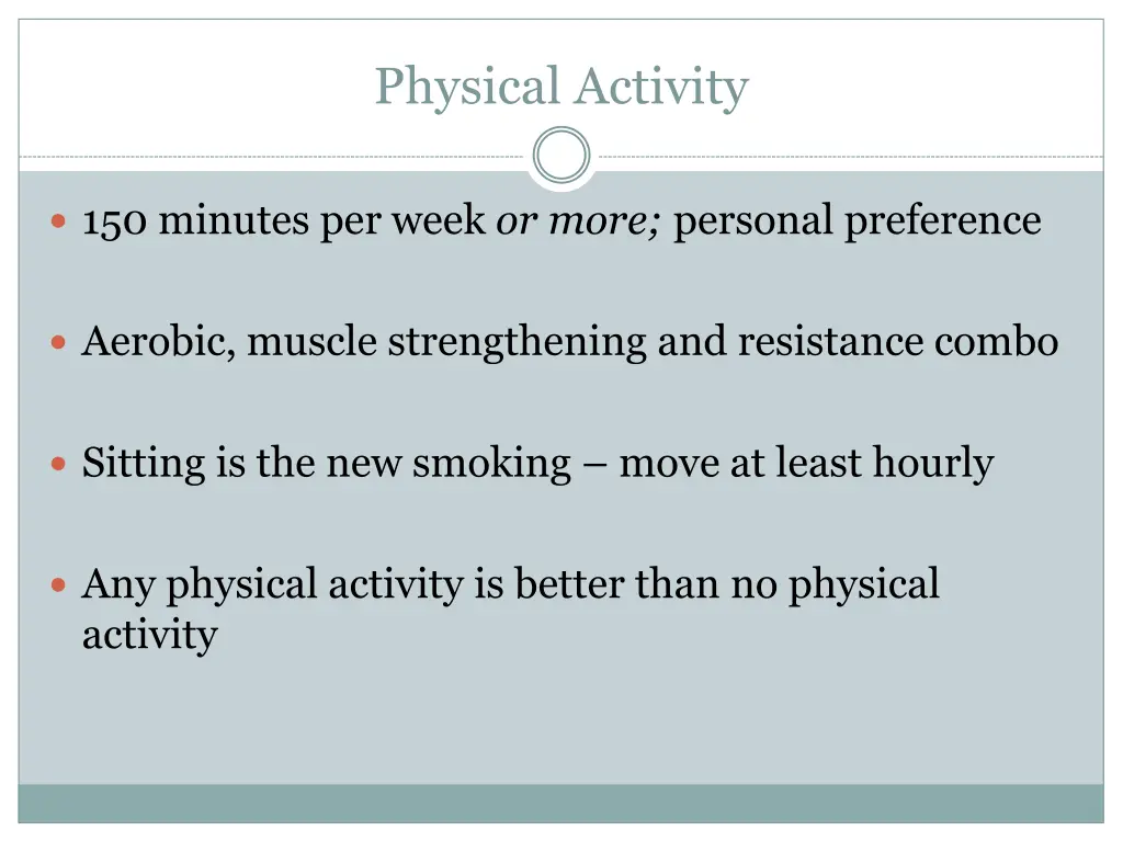 physical activity