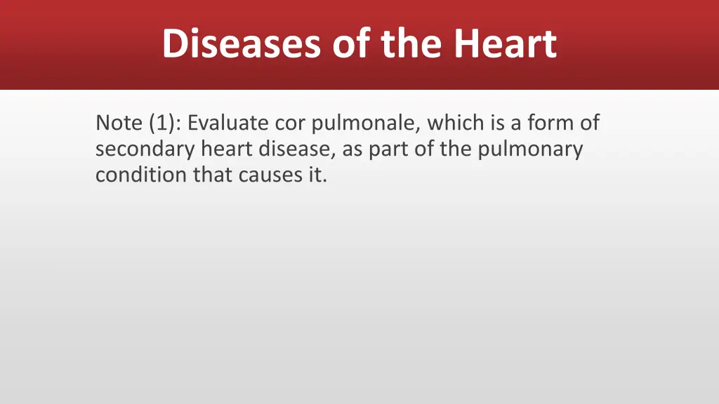 diseases of the heart