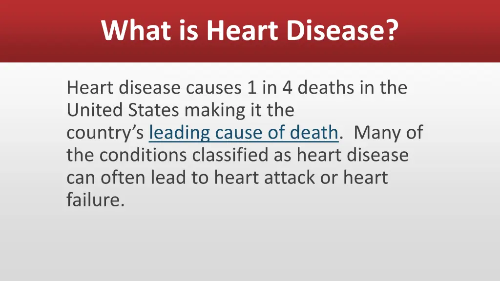 what is heart disease 1