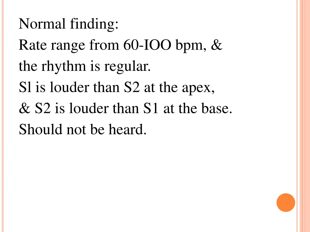 normal finding rate range from