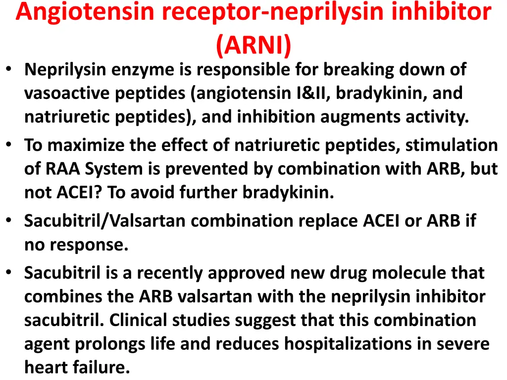 angiotensin receptor neprilysin inhibitor arni