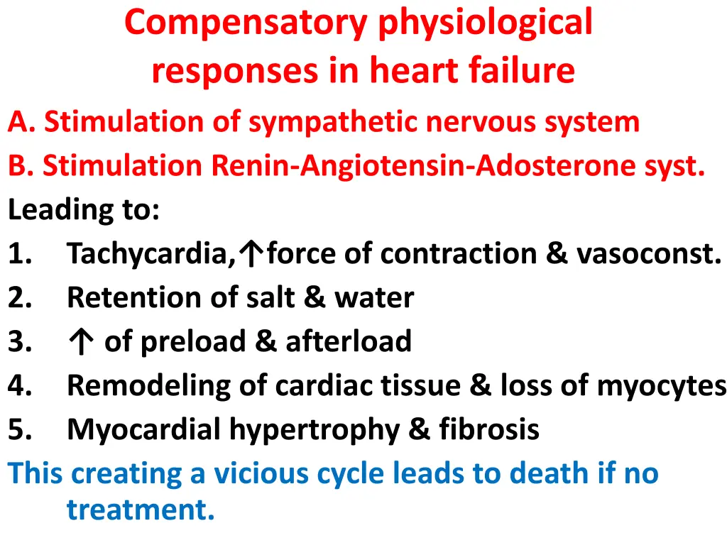 compensatory physiological responses in heart