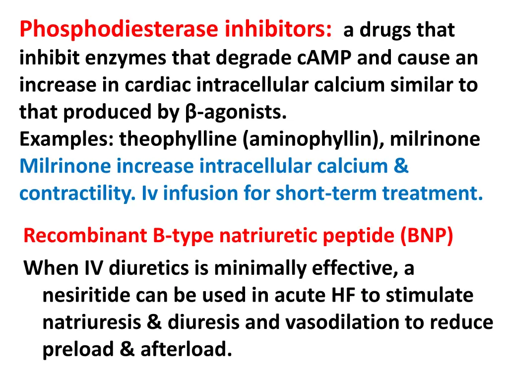 phosphodiesterase inhibitors a drugs that inhibit