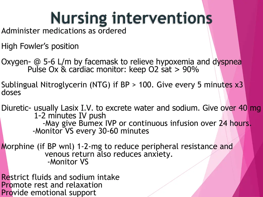 administer medications as ordered