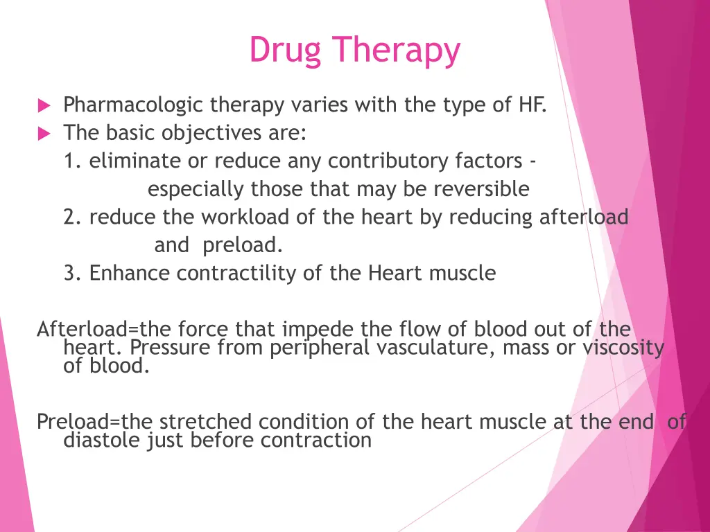 drug therapy