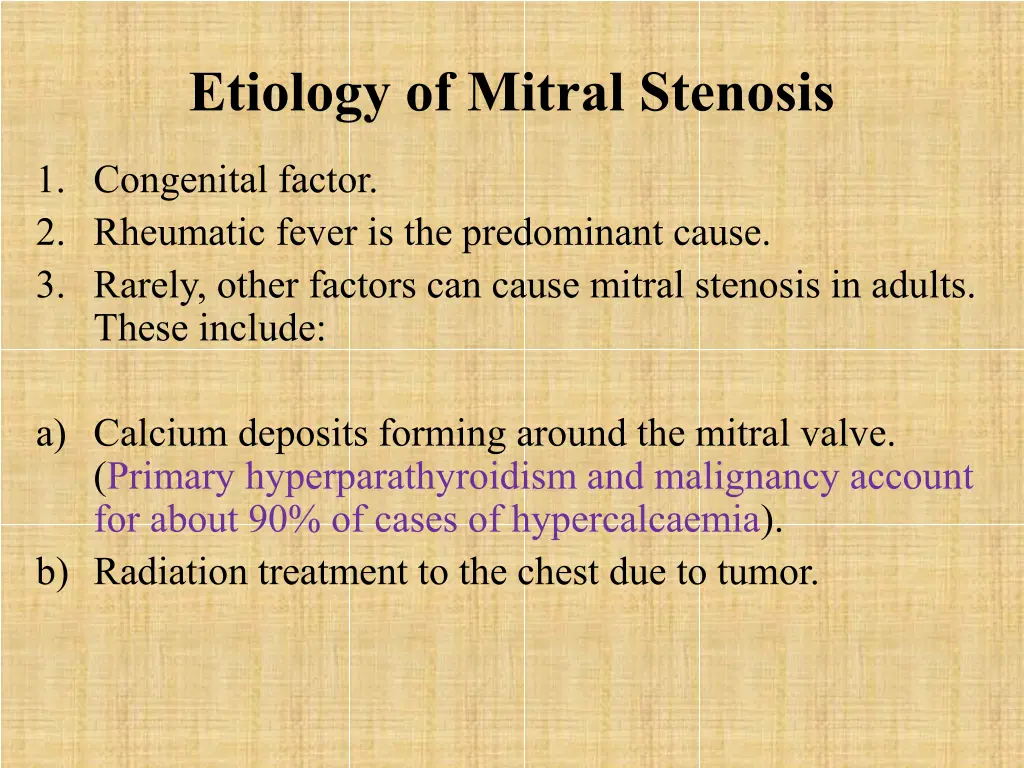 etiology of mitral stenosis