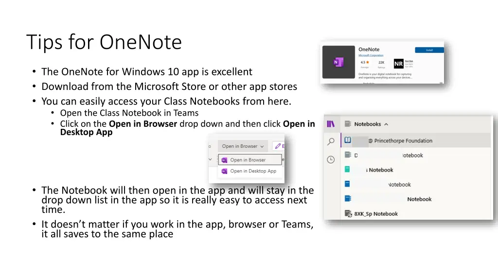 tips for onenote