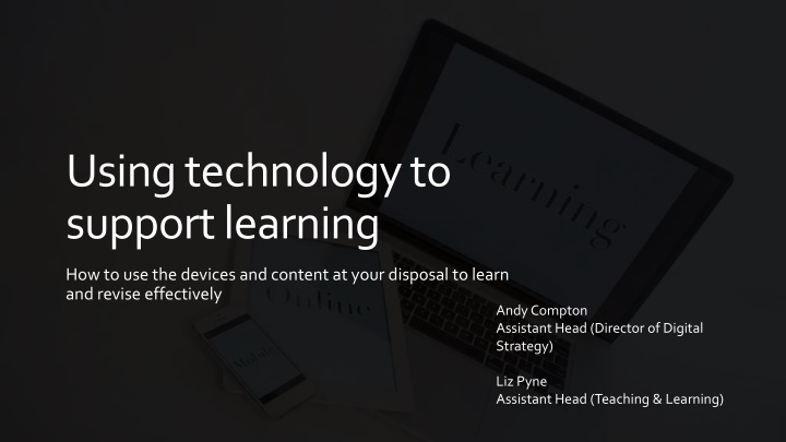 using technology to support learning