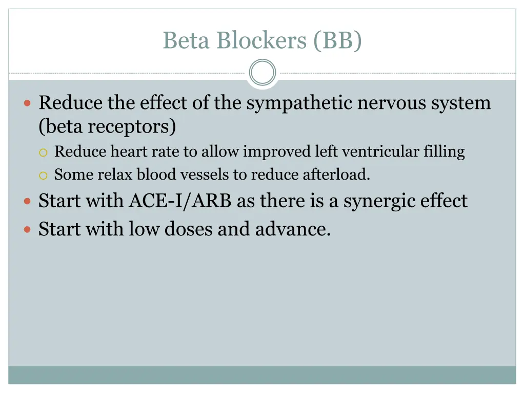 beta blockers bb