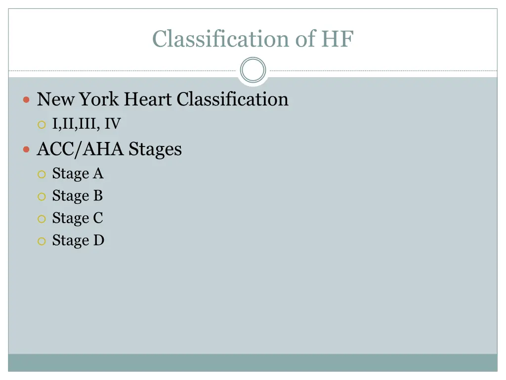 classification of hf