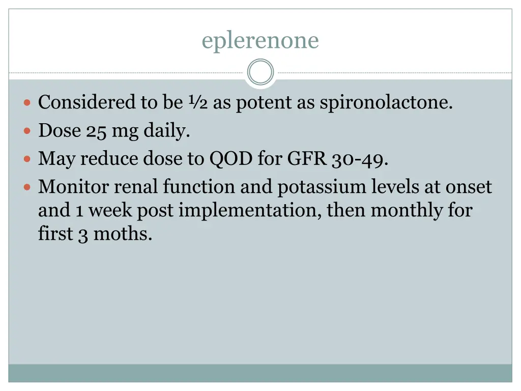 eplerenone