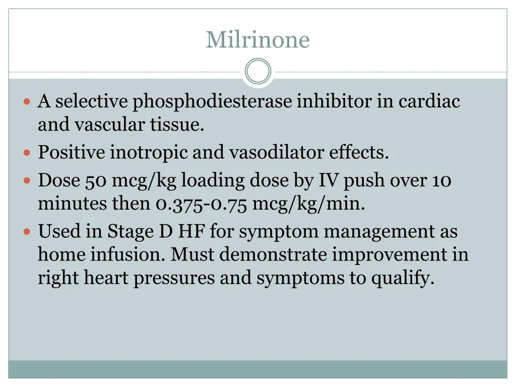 milrinone