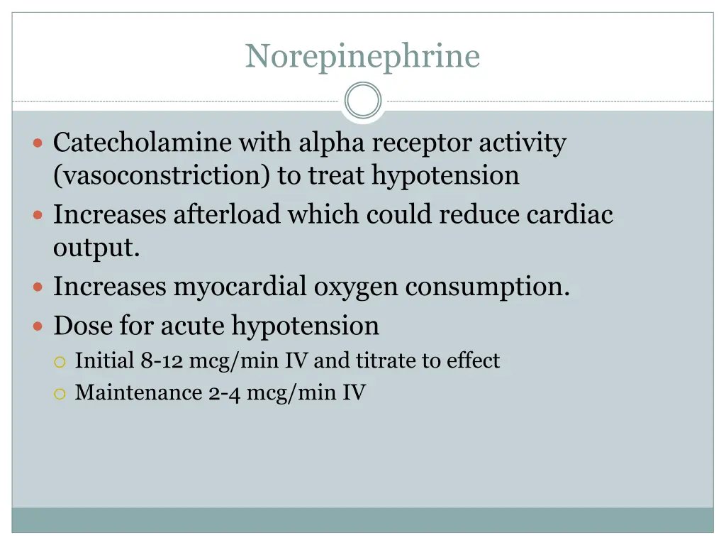 norepinephrine