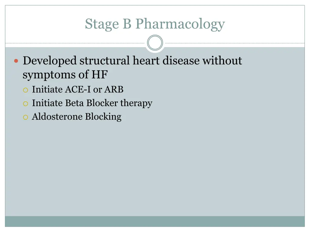 stage b pharmacology