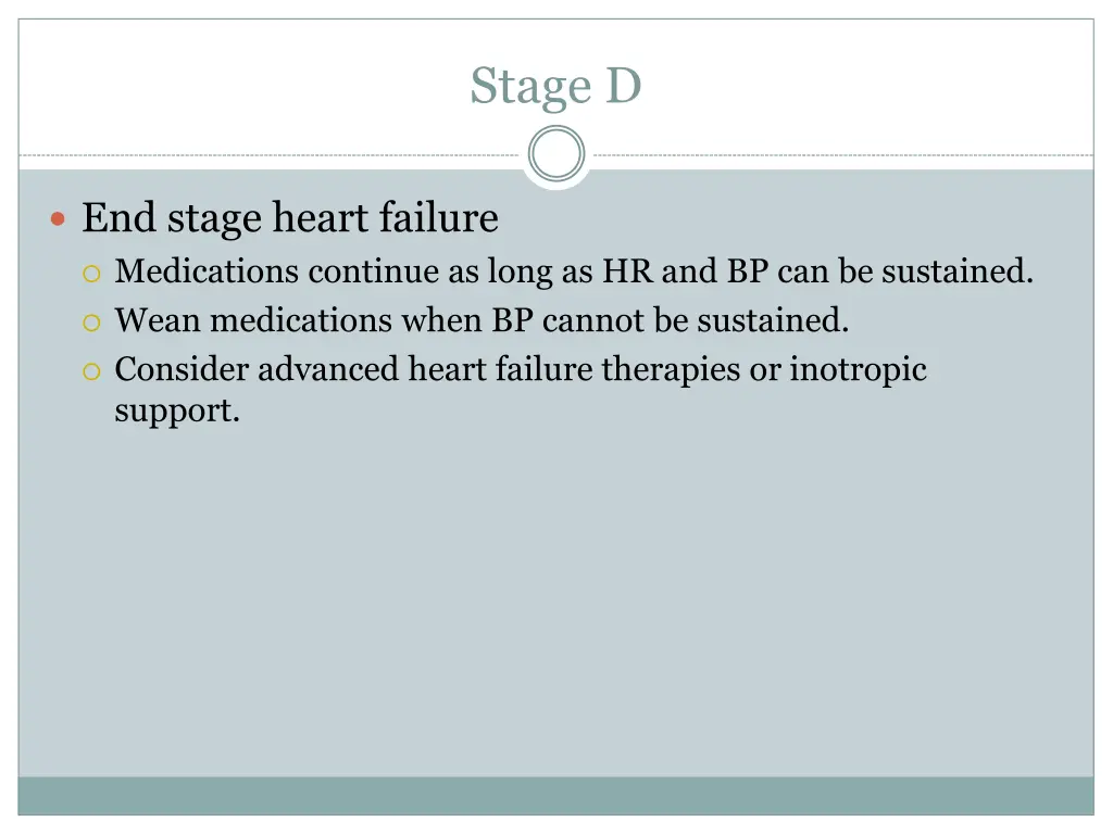 stage d