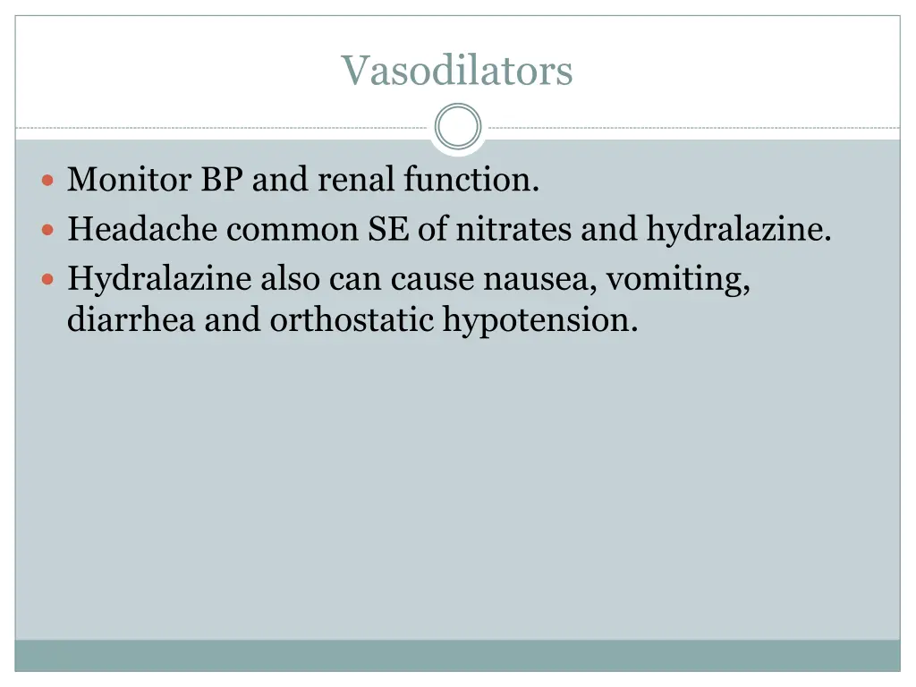 vasodilators 1