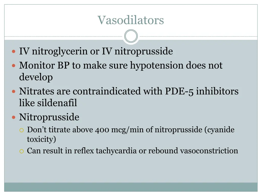 vasodilators 2