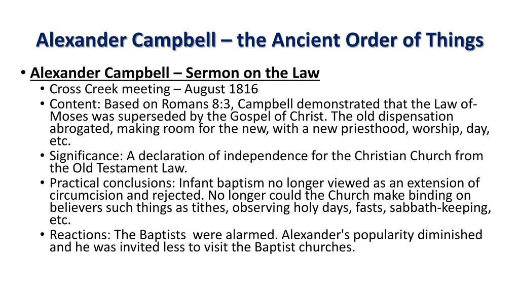 alexander campbell the ancient order of things 21