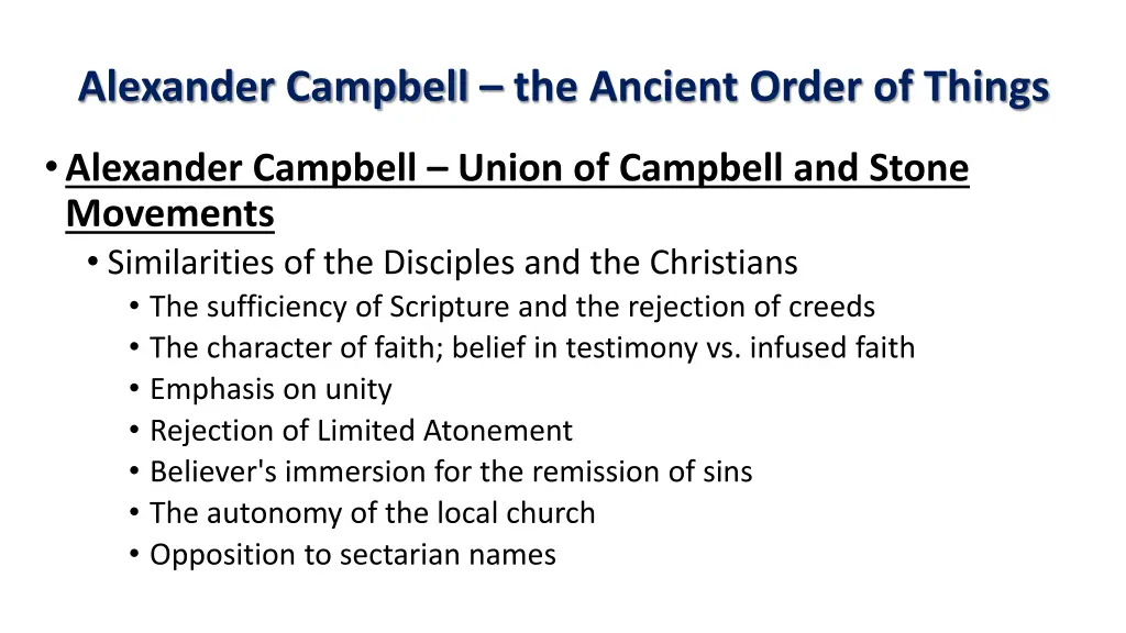 alexander campbell the ancient order of things 23