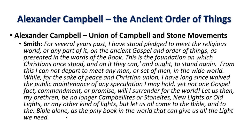 alexander campbell the ancient order of things 27