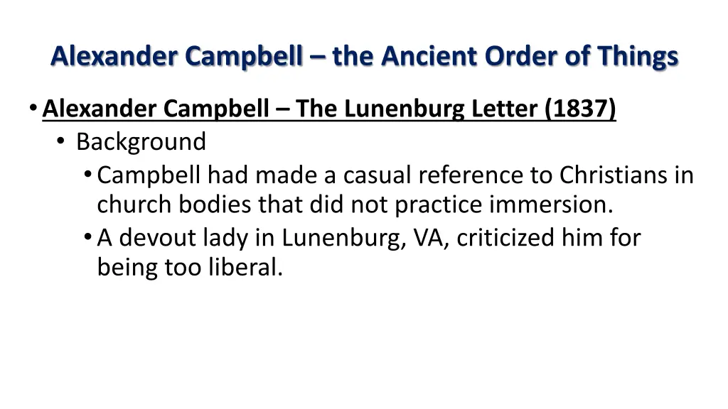 alexander campbell the ancient order of things 30