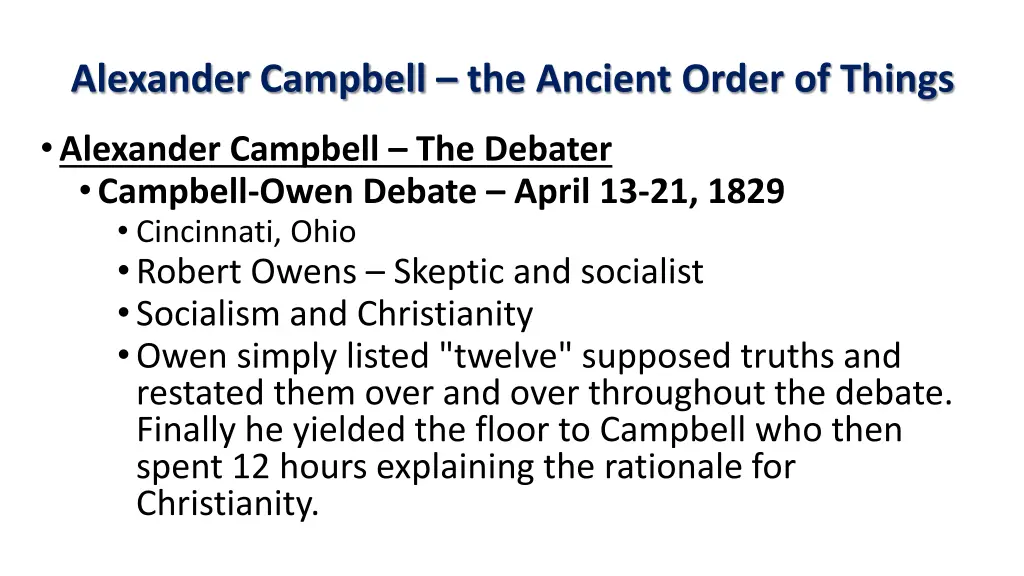 alexander campbell the ancient order of things 34