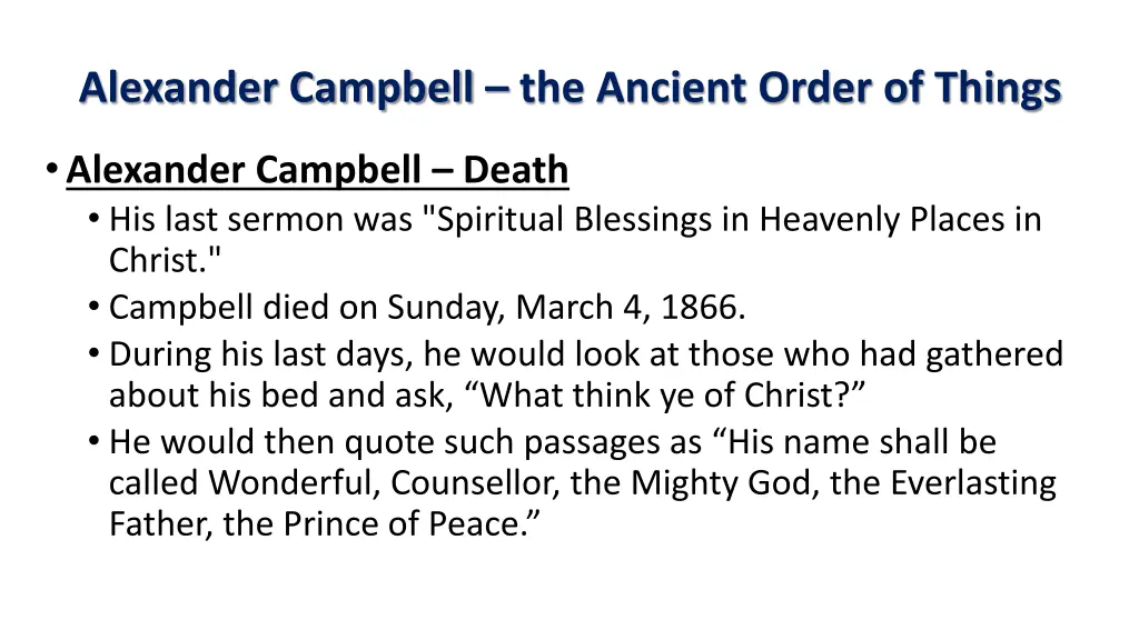 alexander campbell the ancient order of things 37