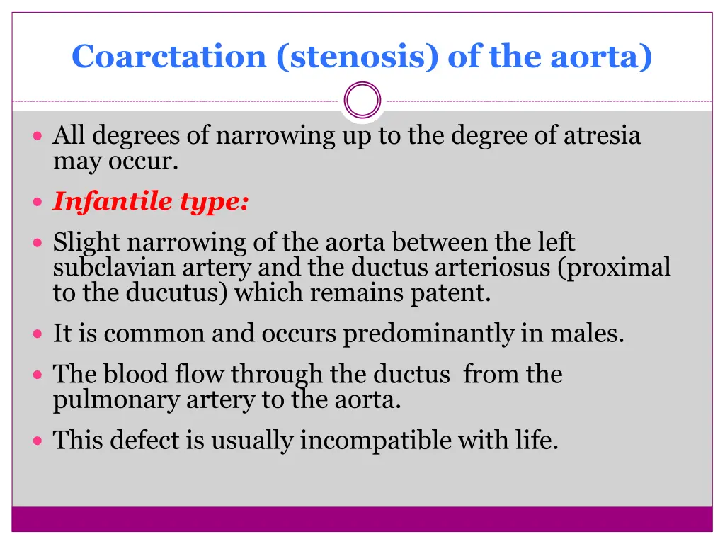 coarctation stenosis of the aorta