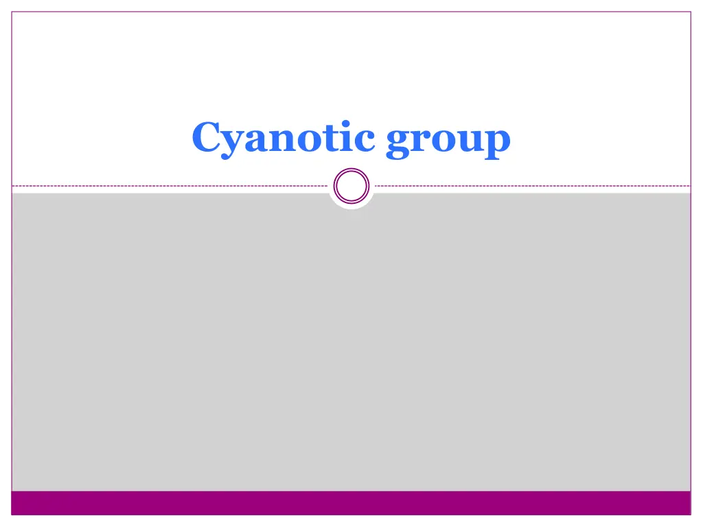 cyanotic group