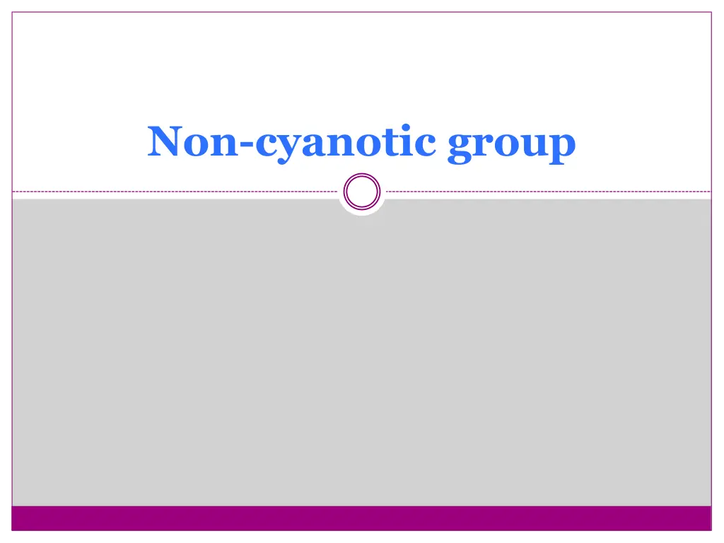 non cyanotic group