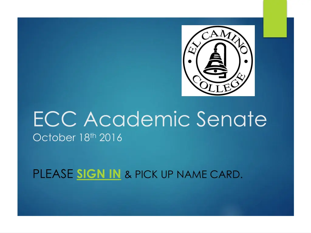 ecc academic senate october 18 th 2016