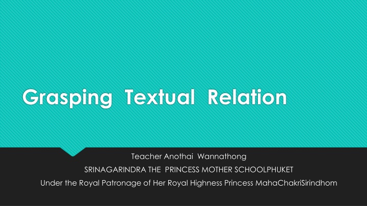 grasping textual relation