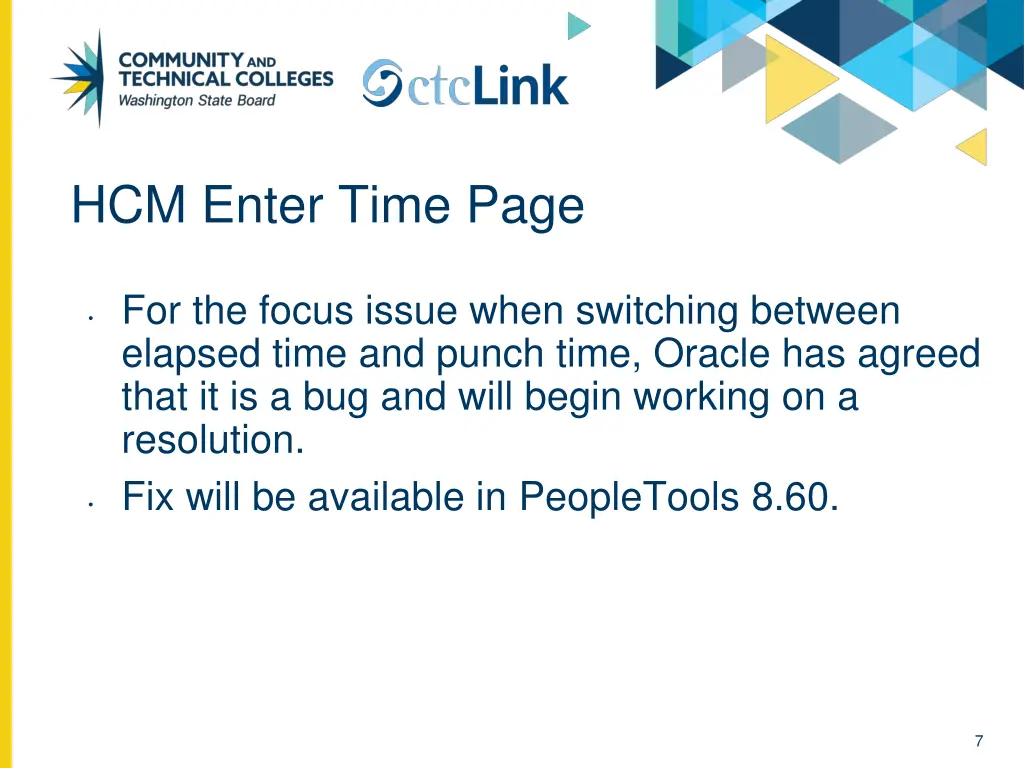 hcm enter time page