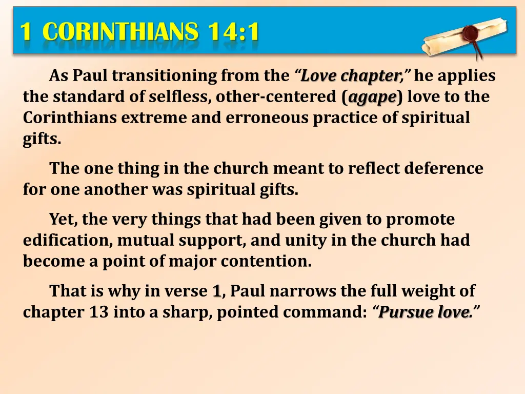 1 corinthians 14 1 1