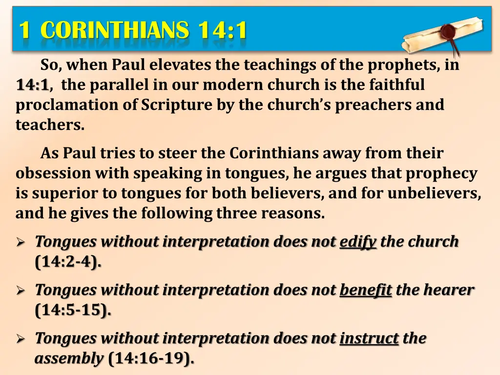 1 corinthians 14 1 4