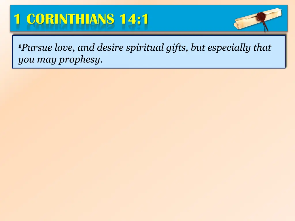 1 corinthians 14 1