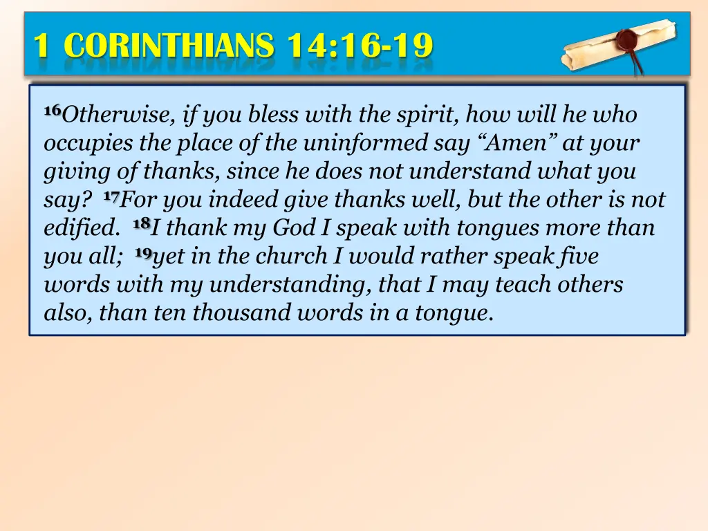 1 corinthians 14 16 19