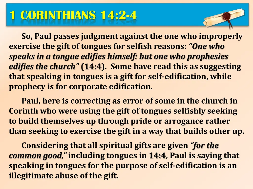 1 corinthians 14 2 4 2