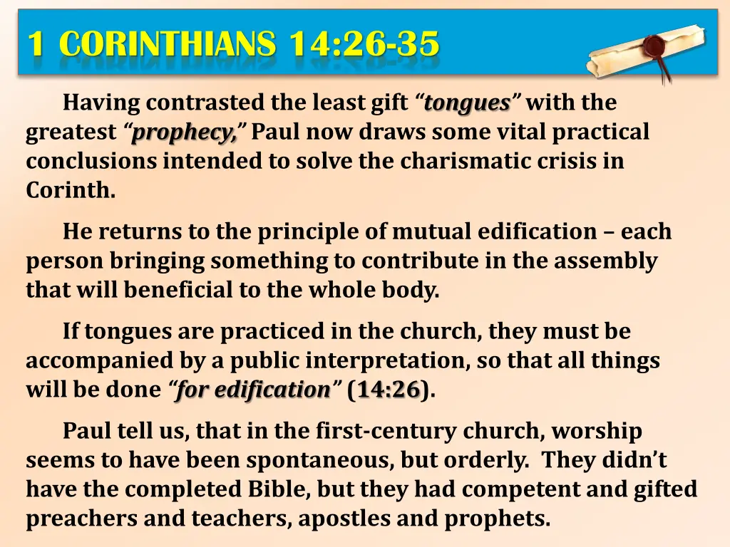 1 corinthians 14 26 35 1