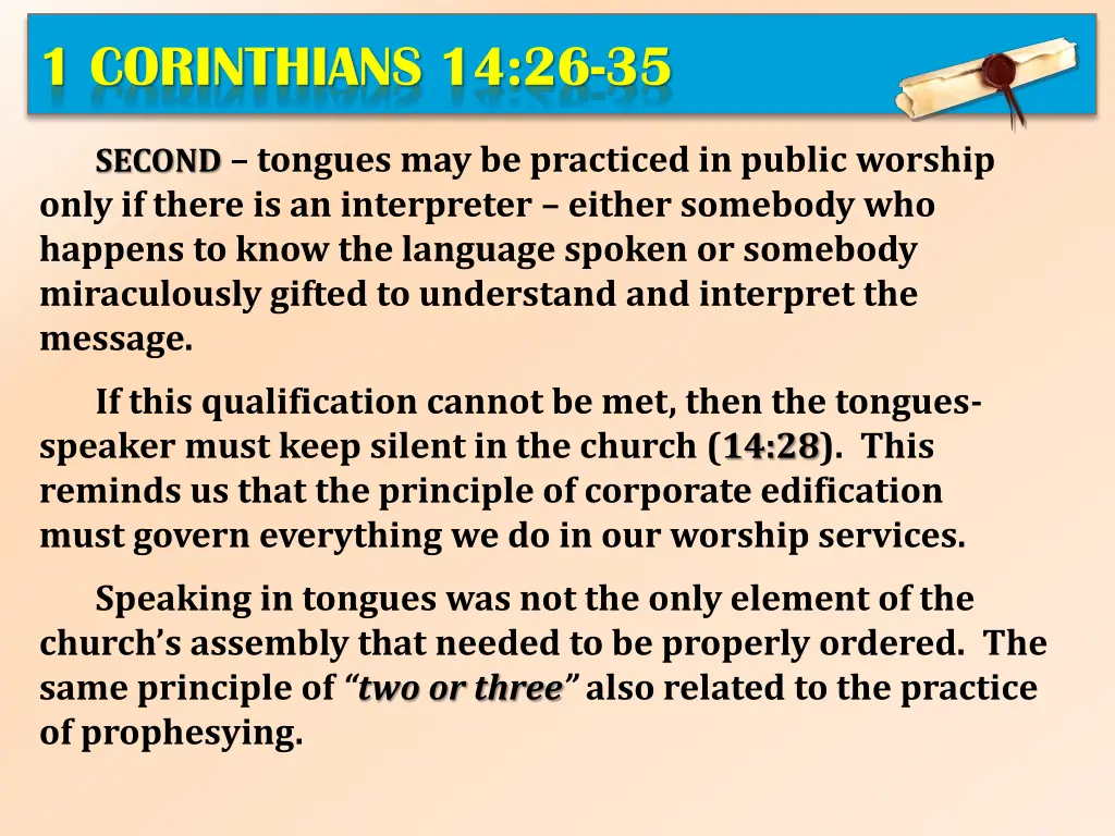 1 corinthians 14 26 35 3