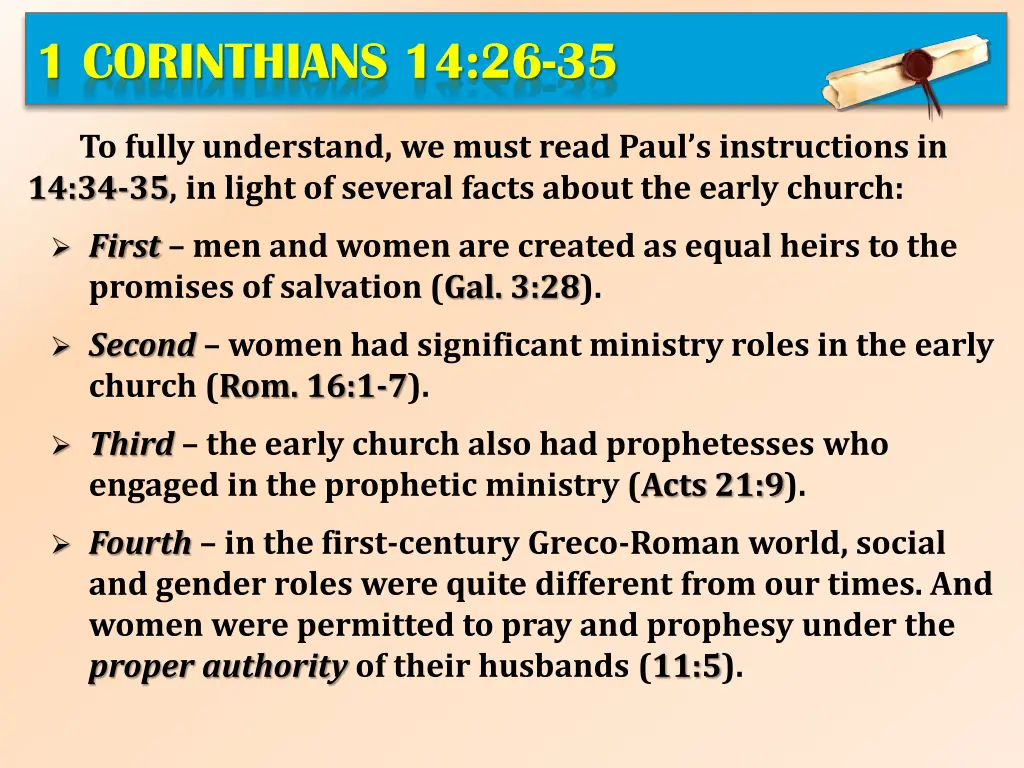 1 corinthians 14 26 35 6